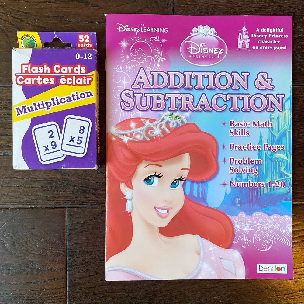 Kids Math Bundle - 2 Posters, Workbook & Flash Cards - Picture 2 of 4